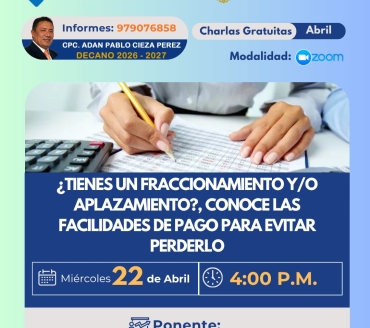 ¿Tienes un fraccionamiento y/o aplazamiento?, conoce las facilidades de pago para evitar perderlo.